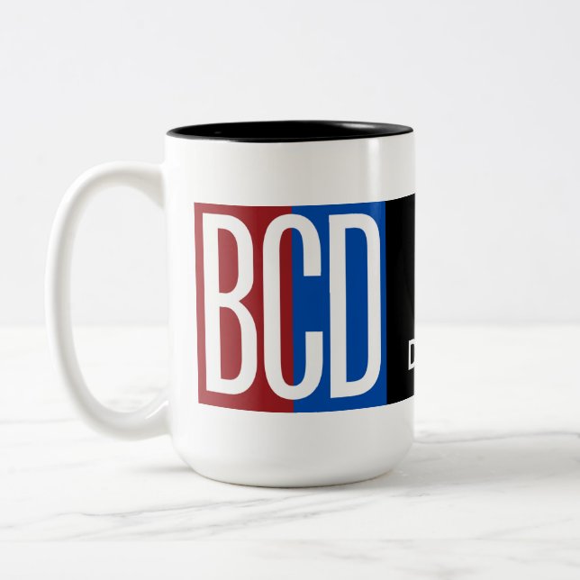 BCD Logo Coffee Mug Två-Tonad Mugg (Vänster)