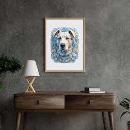BD-A1 (hund-grått) Poster