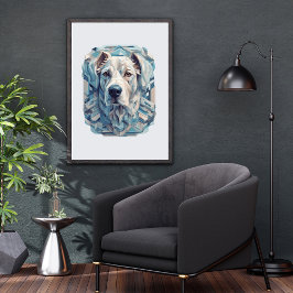 BD-A2-grått (BD-A2) efter hund-blåaktig anestesisk Poster