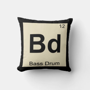 Bd - Basstrummeljud Kemi Periodiska Systemet Kudde