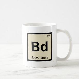 Bd - Bastrumma Musik Kemi Periodiska Systemet Kaffemugg