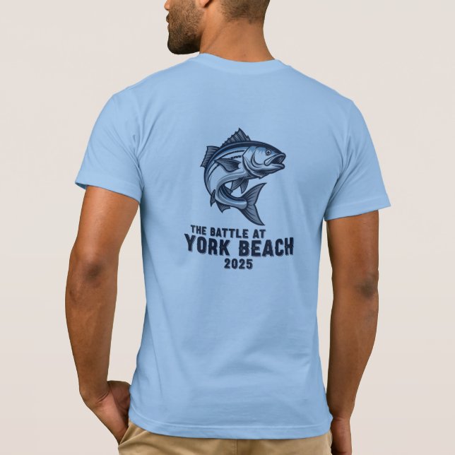 BD - BATTLE AT YORK BEACH/STRIPER TRI-Blend Shirt T Shirt (Baksida)