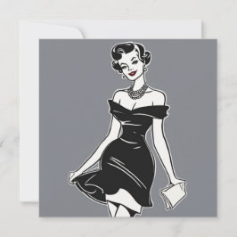 BD Black Beauty Card: Effortless Sophisticiting Inbjudningar