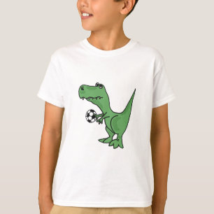 BD T-Rex som leker fotbollT-tröja T-shirt