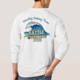 BD - TEAL BOTTERING PÅ BAKGRUND T SHIRT