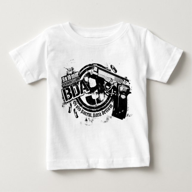 BDA 9 Baby Romper T-Shirt (Framsida)