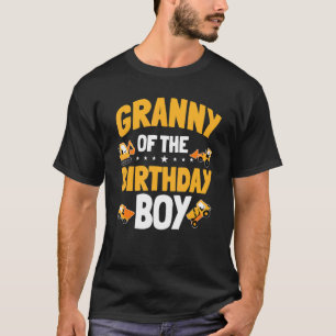 Bda: Greanny of the Birthday Boy Construction Work T Shirt