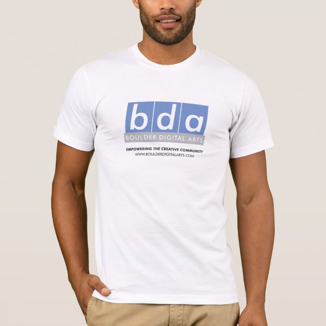 Bda-logotypT-tröja i vit T-shirt (Framsida)