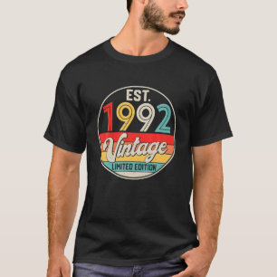 Bday 30 Year Old Vintage 1992 Begränsad Edition 30 T Shirt