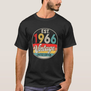 Bday 56 Year Old Vintage 1966 Begränsad Edition 56 T Shirt