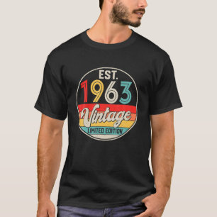 Bday 59 Year Old Vintage 1963 Begränsad Edition 59 T Shirt