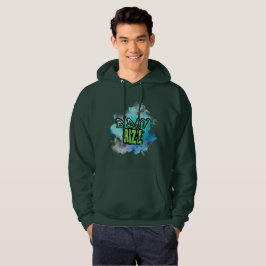 B'Day (Birthday) Rizz Green and Monochromatic Blue Hoodie