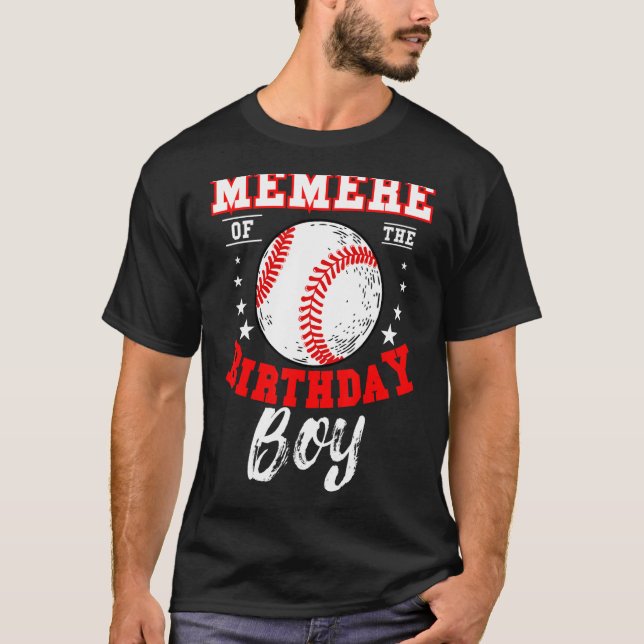 Bday Cel: Minnet från födelsedagspojken Baseball. T Shirt (Framsida)