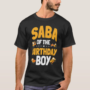 Bday Saba of Birthday Boy Construction Worker T Shirt