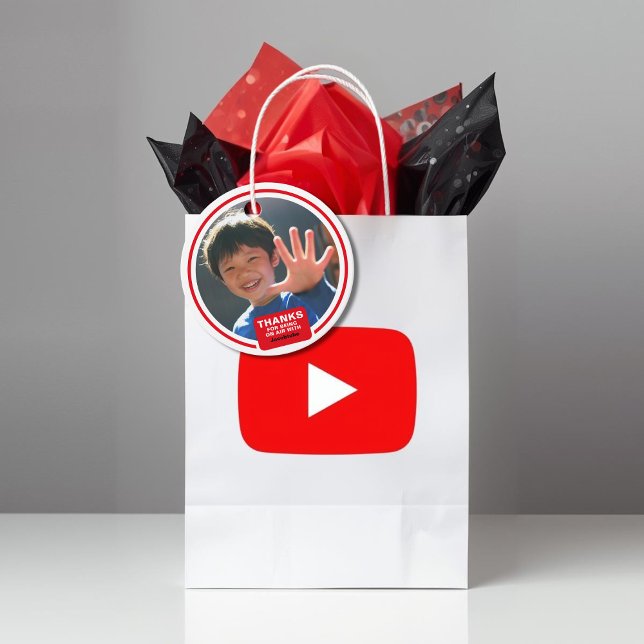 BDay Tube Photo  Gåvor Etiketter (Skapare uppladdad)