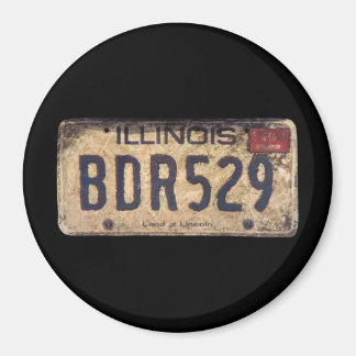 BDR529 BluesMobile License Plate 3-tums Magnet