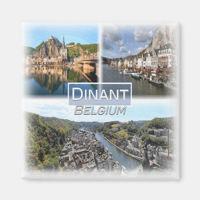 BE0050 Europe, Belgien, Dinant, Fridge Magnet (Framsidan)