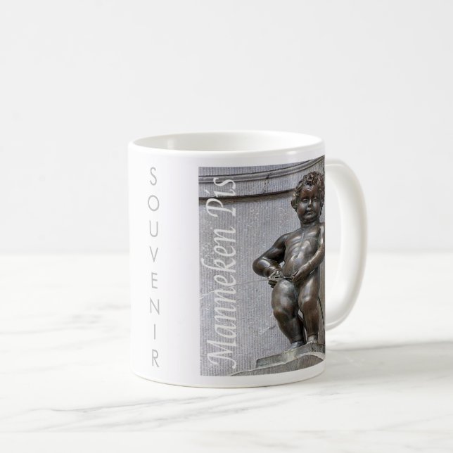 BE046 MANNEKEN PIS Bryssel Bruxelles Kaffemugg (Framsida höger)