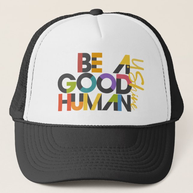 BE A BRA HUMAN Truckerkeps (Framsida)