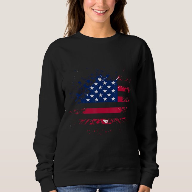 Be A Good American Usa Flag T Shirt (Framsida)