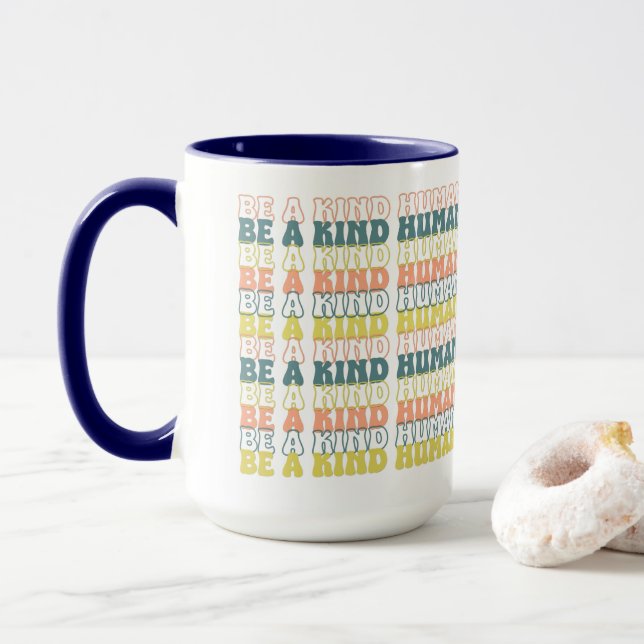 Be a Kind Human Graphic Mugg (Med munk)