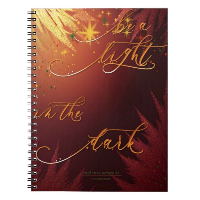 Be a Light Mel Mae Schmidt Stationery Anteckningsbok (Framsidan)