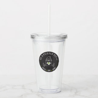 Be A Puzzle Elf — Water Bottle /Tumbler Take Away Mugg