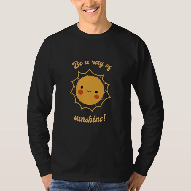 Be A Ray Of Sunshine Retro Cute Sun Designs Presen T Shirt (Framsida)