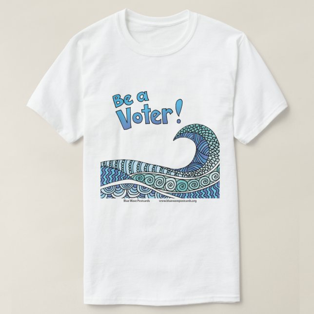 Be a Voter t-sjort T Shirt (Design framsida)
