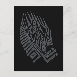 Be Abstract Tribal Tatuering Konst Vykort