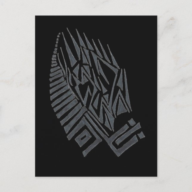 Be Abstract Tribal Tatuering Konst Vykort (Framsida)