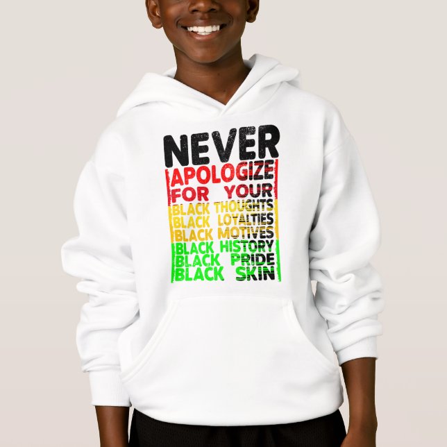 Be aldrig om ursäkt för Blackness. T Shirt (Framsida)