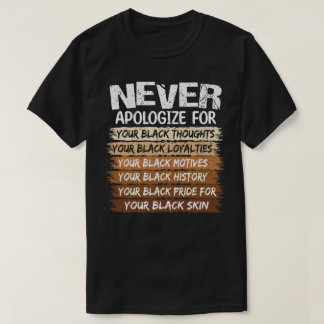 🖤 be aldrig om ursäkt för dina svarta tankar t shirt