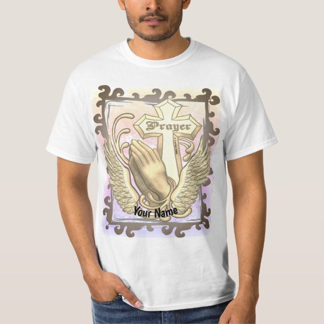 Be alltid kristet kors  t shirt (Framsida)