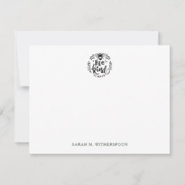 Be alltid om ett anteckningskort