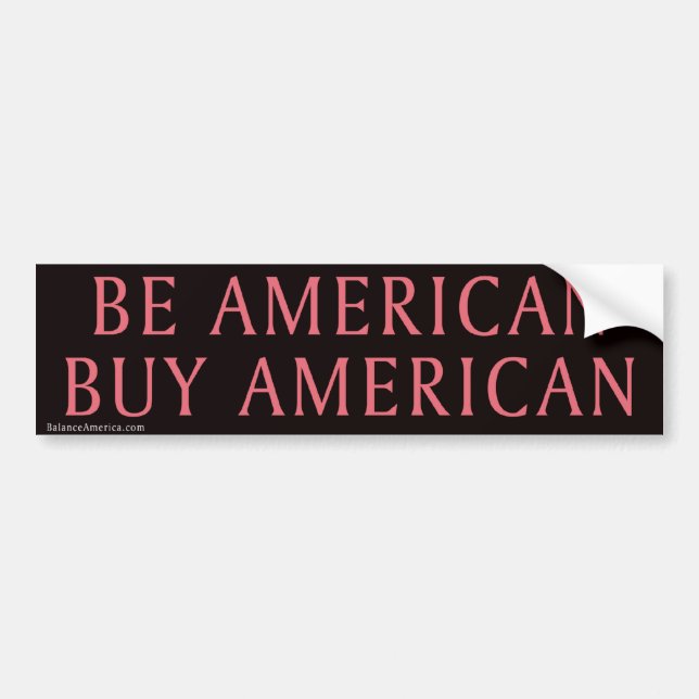 BE American Buy American Bildekal (Framsidan)