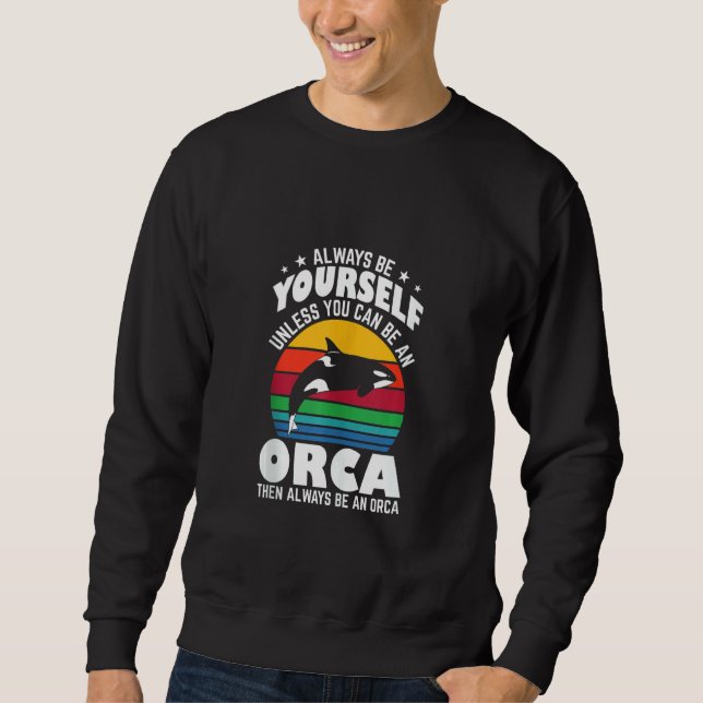 Be An Orca Tank Top Lång Ärmad Tröja (Framsida)
