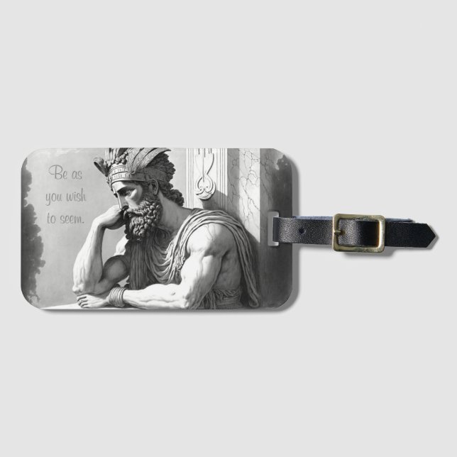 Be as you wish to seem bagagebricka (Framsida horisontal)