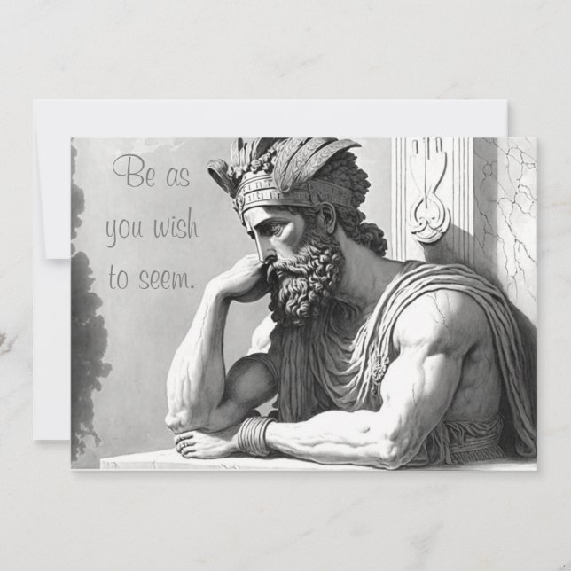 Be as you wish to seem julkort (Framsida)