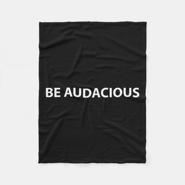 Be Audacious Essential Clothes _ Christmas, New Ye Fleecefilt (Framsidan)