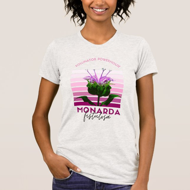 Be Balm Monarda Fistulosa Graphic Rand T Shirt (Framsida)