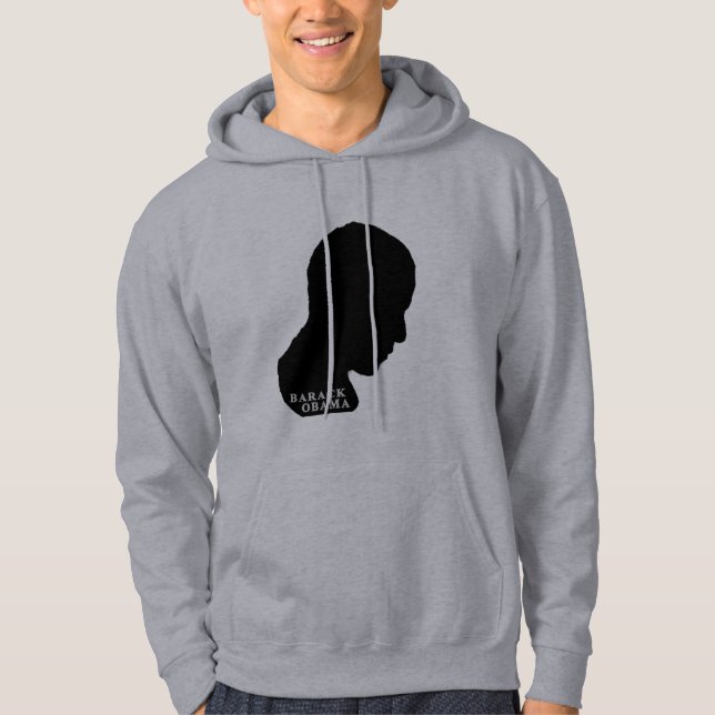 Be Barack Obama Sweatshirt Med Luva (Framsida)