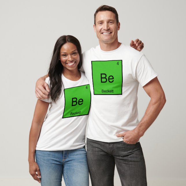 Be - Beckett Funny Chemistry Inslag Symbol Tee (Unisex)