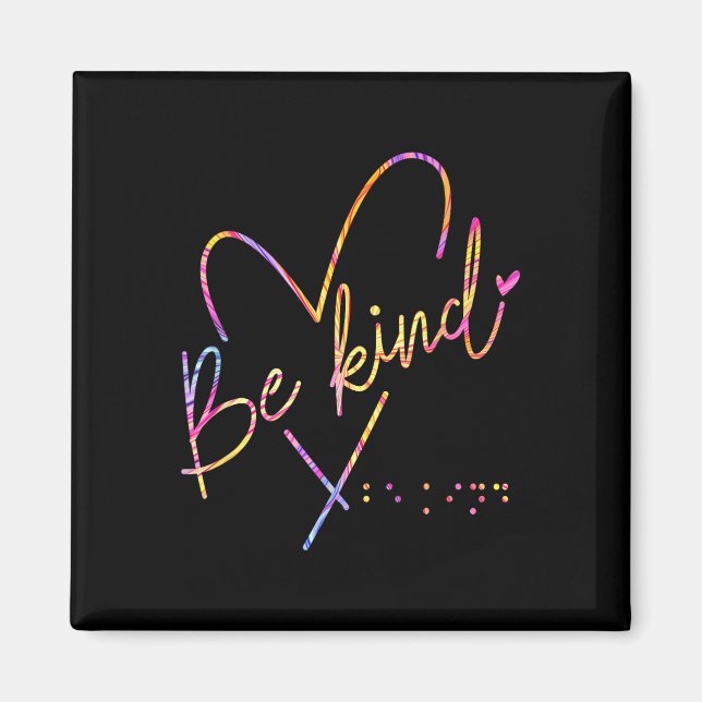Be Blind Awareness Braille Magnet (Framsidan)