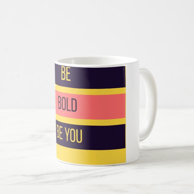 Be Bold — 90s Maximalist Mug | Retro  Kaffemugg (Framsida höger)