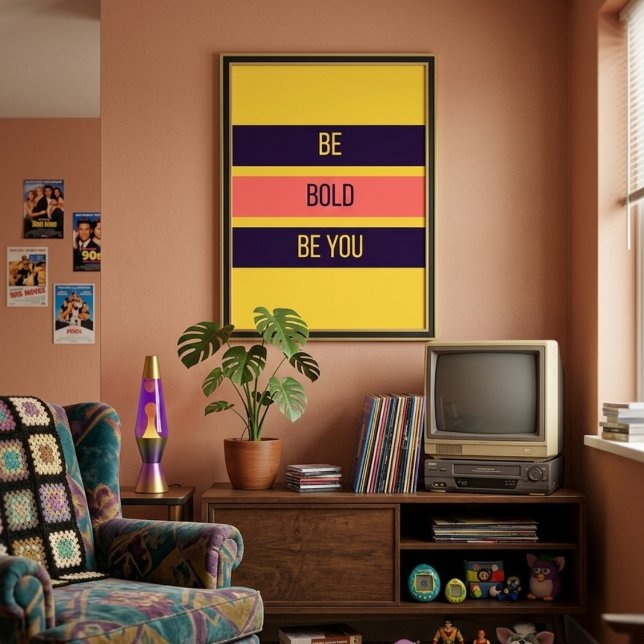 Be Bold — 90s Maximalist Poster | Retro Bdrm (Skapare uppladdad)