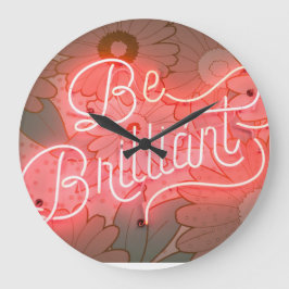 BE BRILLIANT-väggklocka Stor Klocka