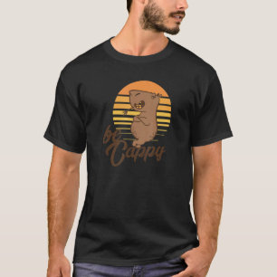 Be Cappy Retro Capybara Animal Rodent för Capybara T Shirt