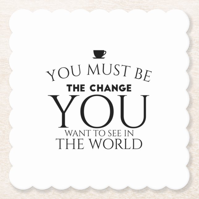 Be change black underlägg papper (Framsida)