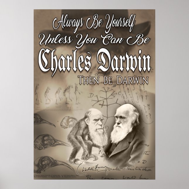 Be Charles Darwin Poster (Framsidan)